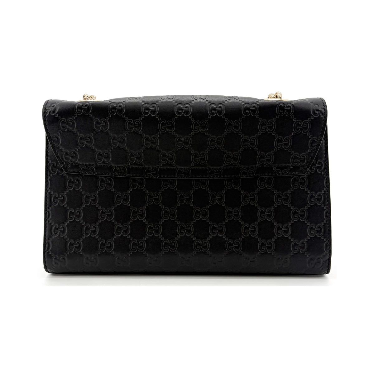 Gucci Shoulder Flora Canvas, Black, Leather, Shoulder Bag