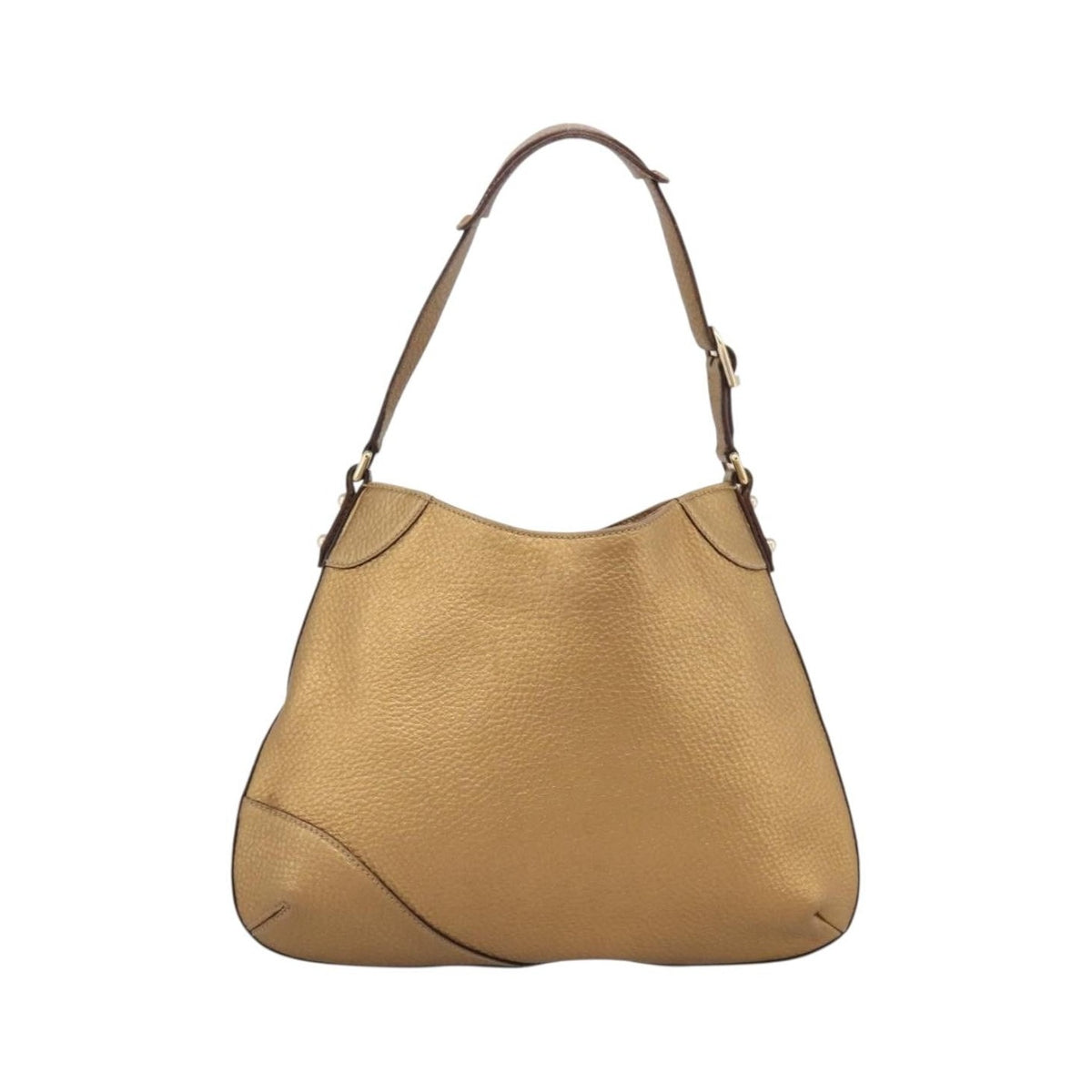 Gucci Shoulder Leather, Gold, Canvas, Shoulder Bag