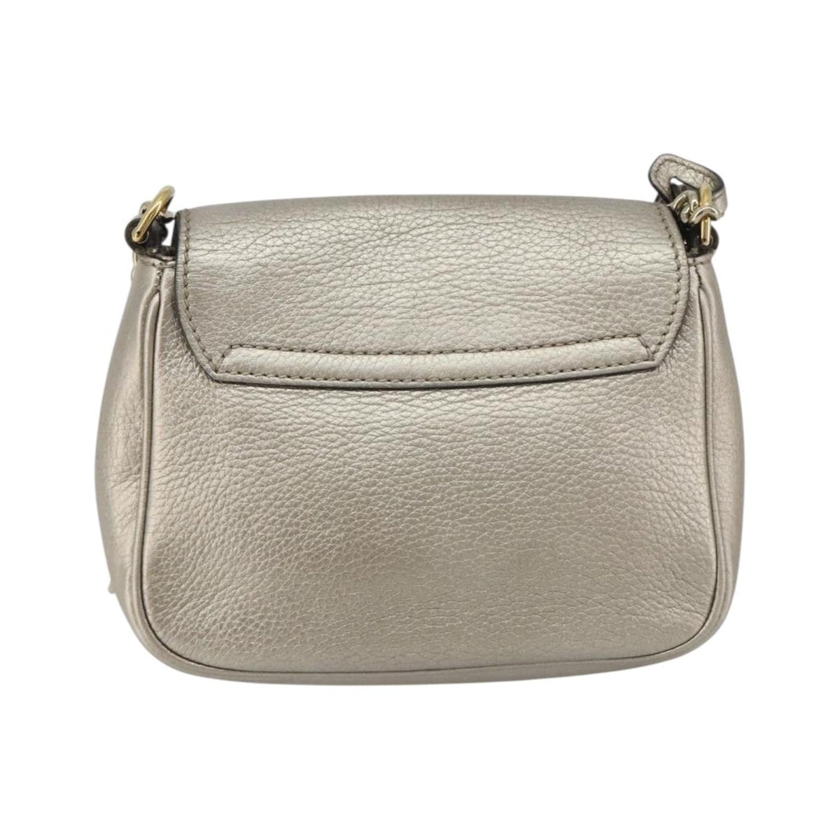 Gucci Soho Chain Leather, Silver, Leather, Shoulder Bag