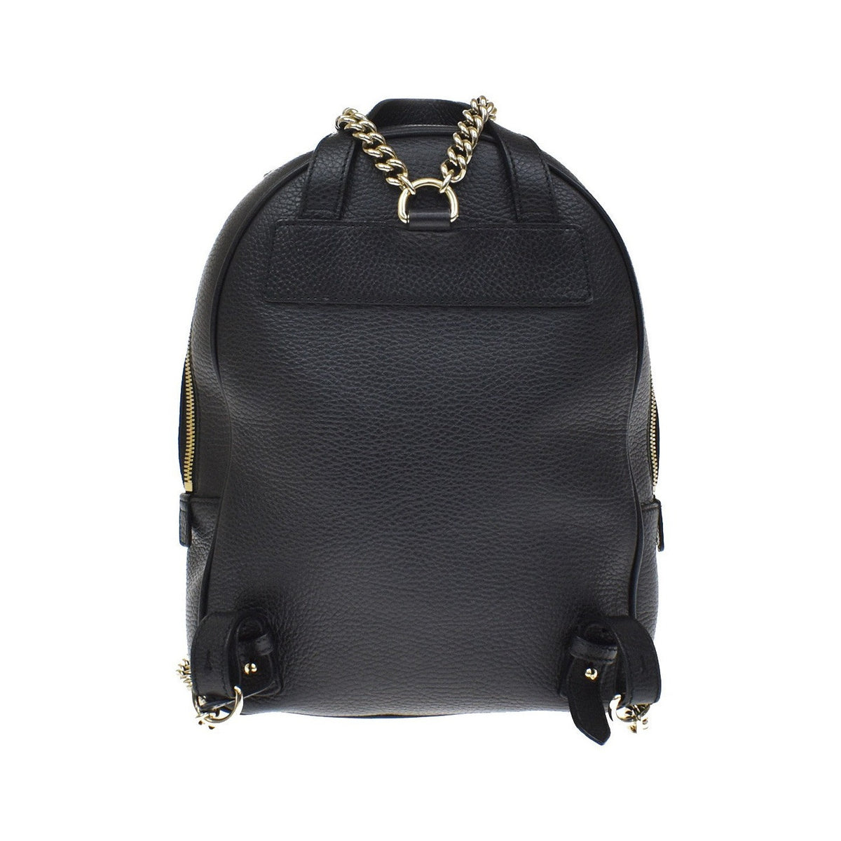 Gucci Soho Chain Leather, Black, Leather, Backpack
