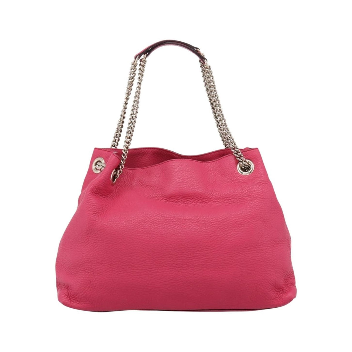 Gucci Soho Chain Strap Leather, Pink, Leather, Shoulder Bag