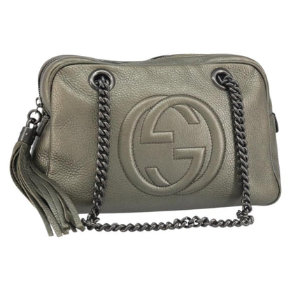 Gucci Soho Chain Zip Shoulder Bag - Brandsamsara