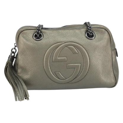Gucci Soho Chain Zip Shoulder Bag - Brandsamsara