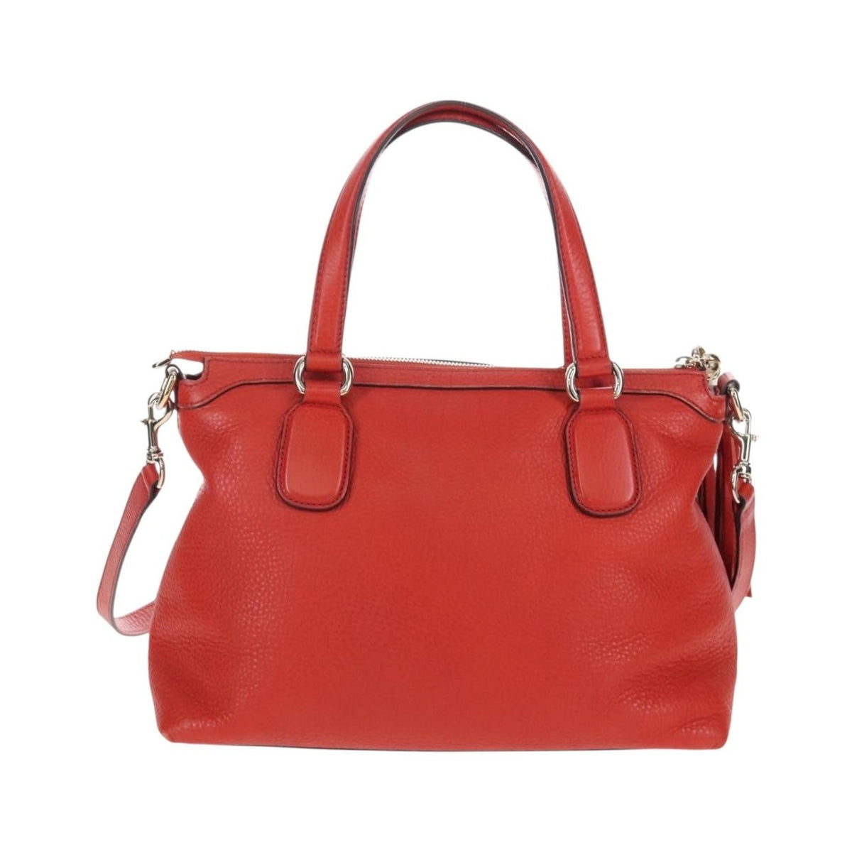 Gucci Soho Convertible Soft Top Handle Leather, Orange, Leather, Handbag
