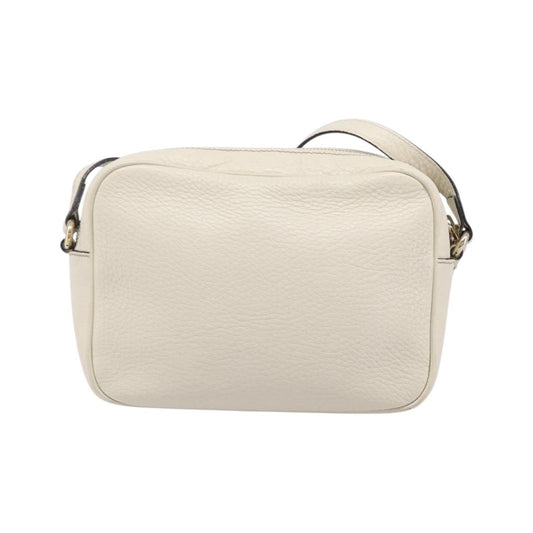 Gucci Soho Disco Leather, White, Leather, Shoulder Bag