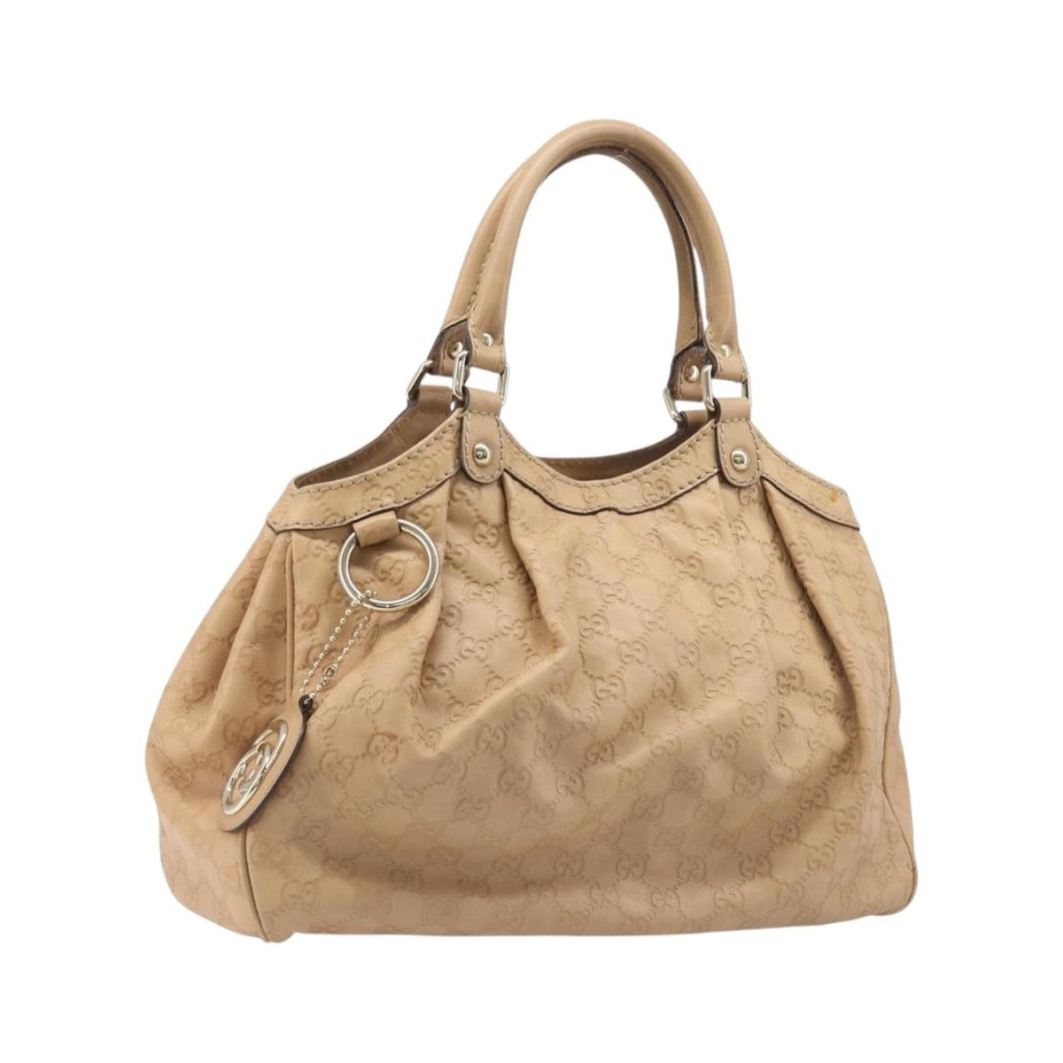 Gucci Sukey Guccissima Leather, Beige, Leather, Tote Bag