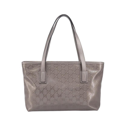 Gucci Tote GG Imprime, Silver, Canvas, Tote Bag