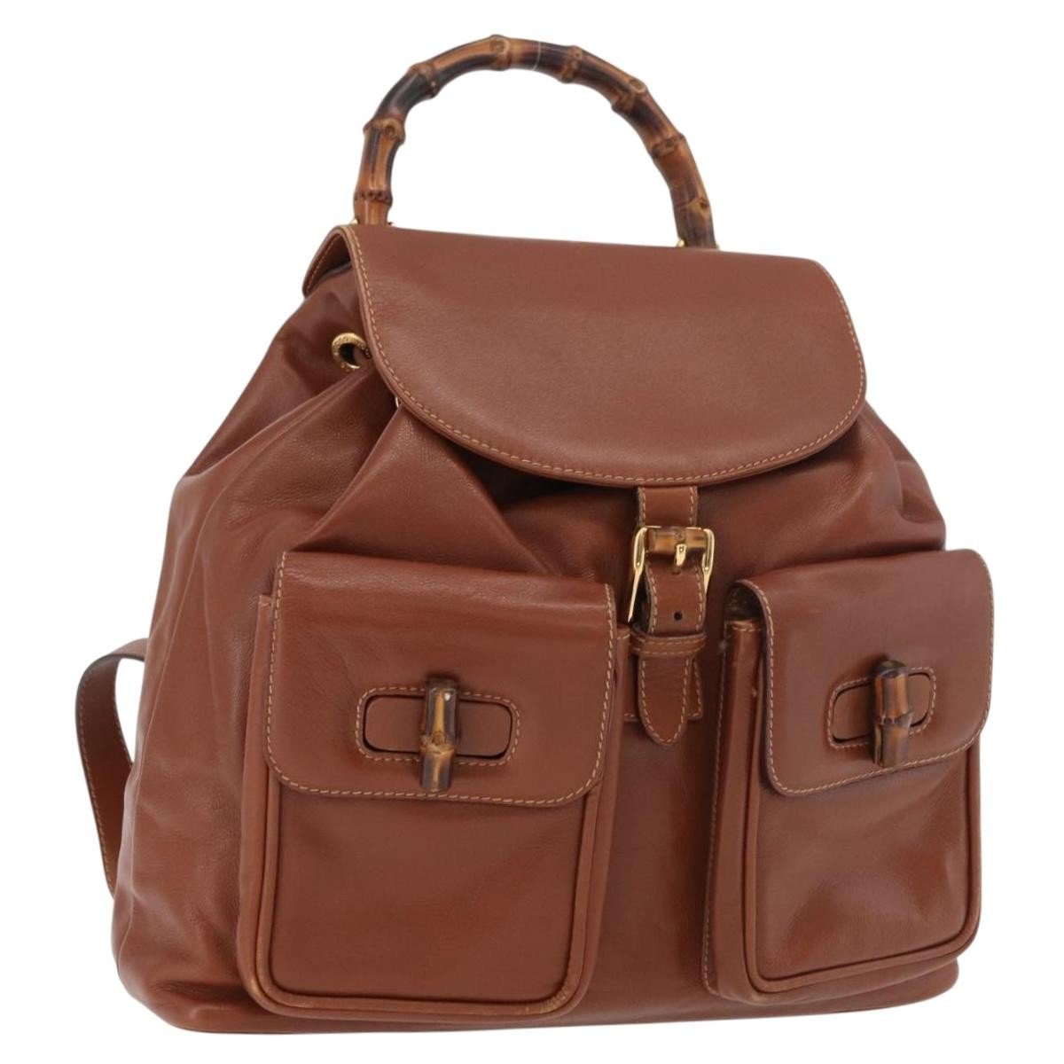 Gucci Vintage Bamboo Backpack - Brandsamsara