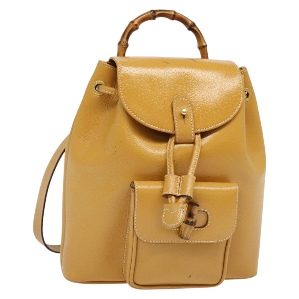 Gucci Vintage Bamboo Backpack - Brandsamsara