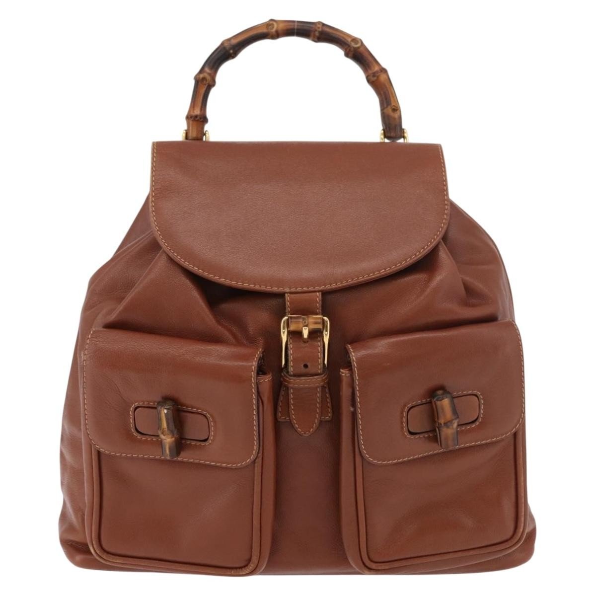 Gucci Vintage Bamboo Backpack - Brandsamsara