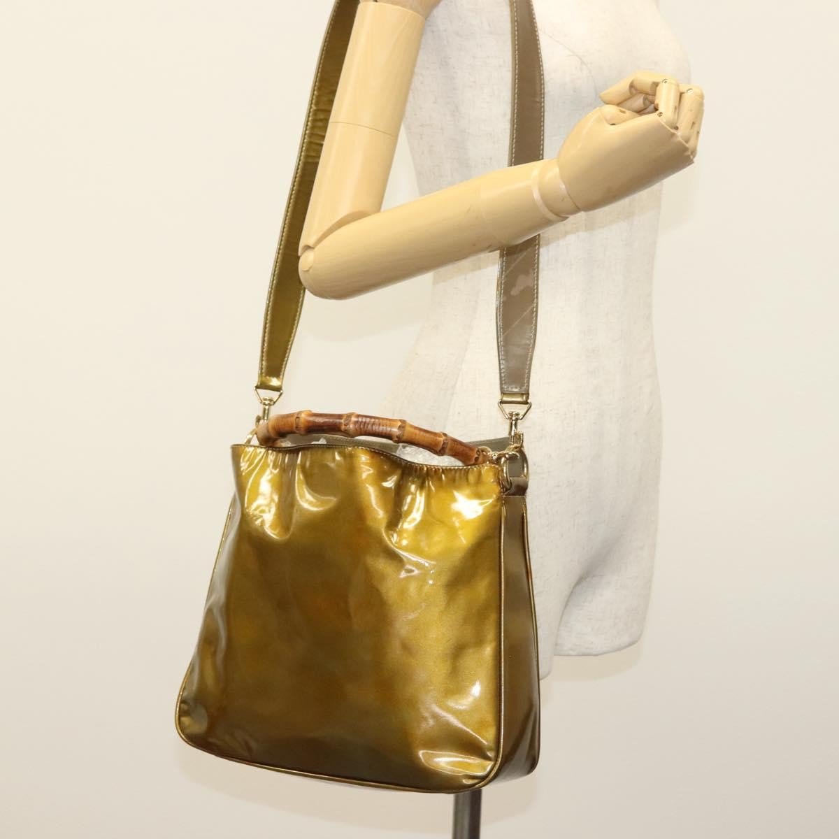 Gucci Vintage Bamboo Handle Open Hobo - Brandsamsara