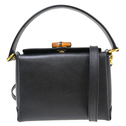 Gucci Vintage Convertible Bamboo Box Crossbody Bag - Brandsamsara