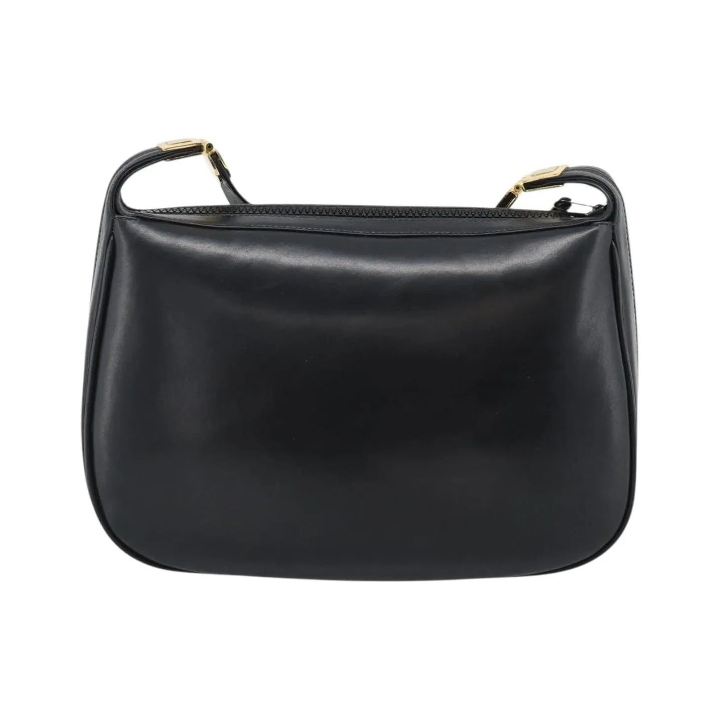 Gucci Vintage Horsebit Leather, Black, Leather, Shoulder Bag