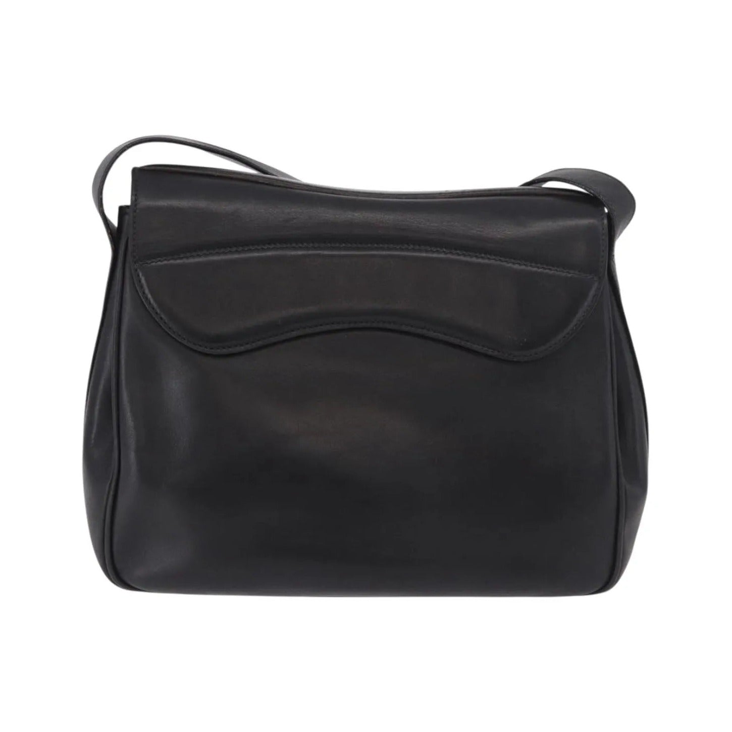 Gucci Vintage Leather, Black, Leather, Shoulder Bag