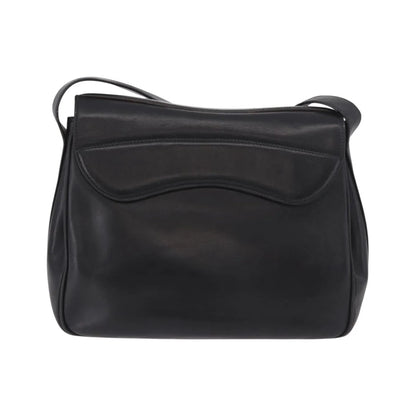 Gucci Vintage Leather, Black, Leather, Shoulder Bag