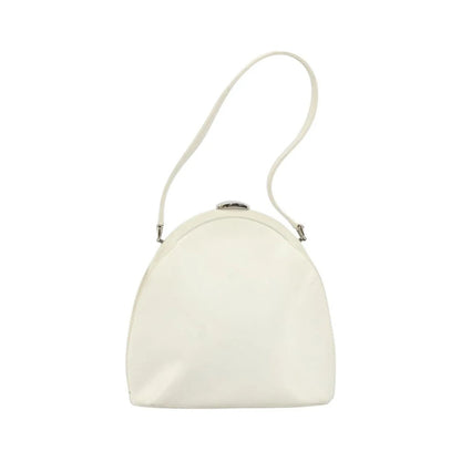 Gucci Vintage Leather, White, Leather, Handbag