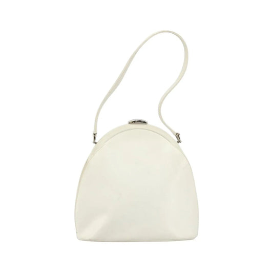 Gucci Vintage Leather, White, Leather, Handbag