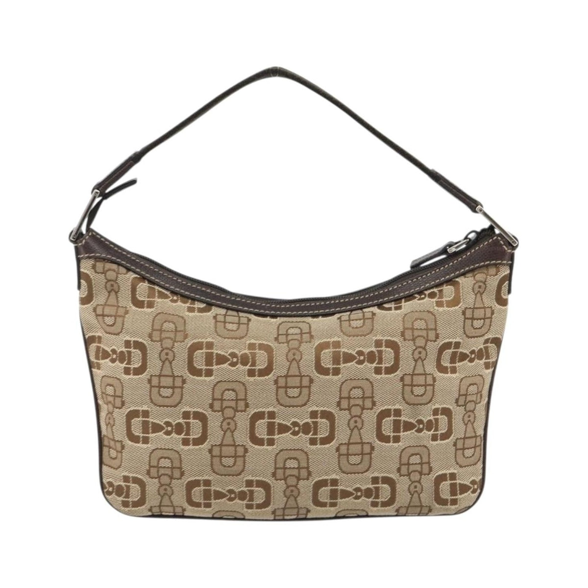 Gucci Vintage Top Handle Canvas, Beige, Canvas, Handbag