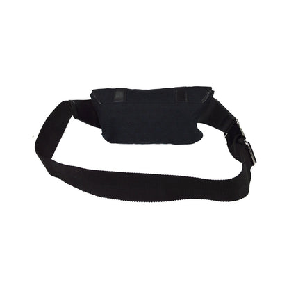 Gucci Waist Belt Bag (Outlet) GG Canvas and Leather, Black, Canvas, Crossbody Bag