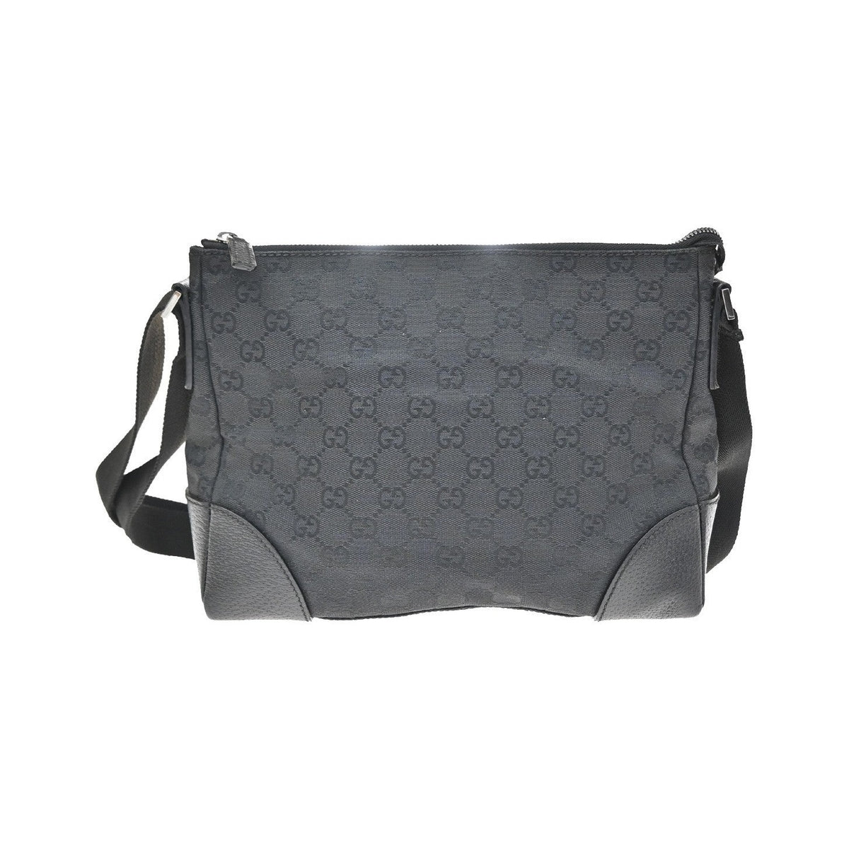 Gucci Web Loop GG Canvas, Black, Canvas, Shoulder Bag