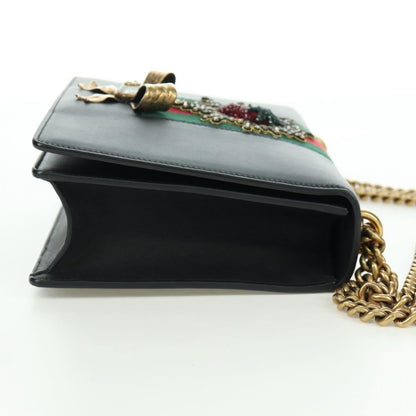 Gucci Web Peony Chain Shoulder Bag - Brandsamsara