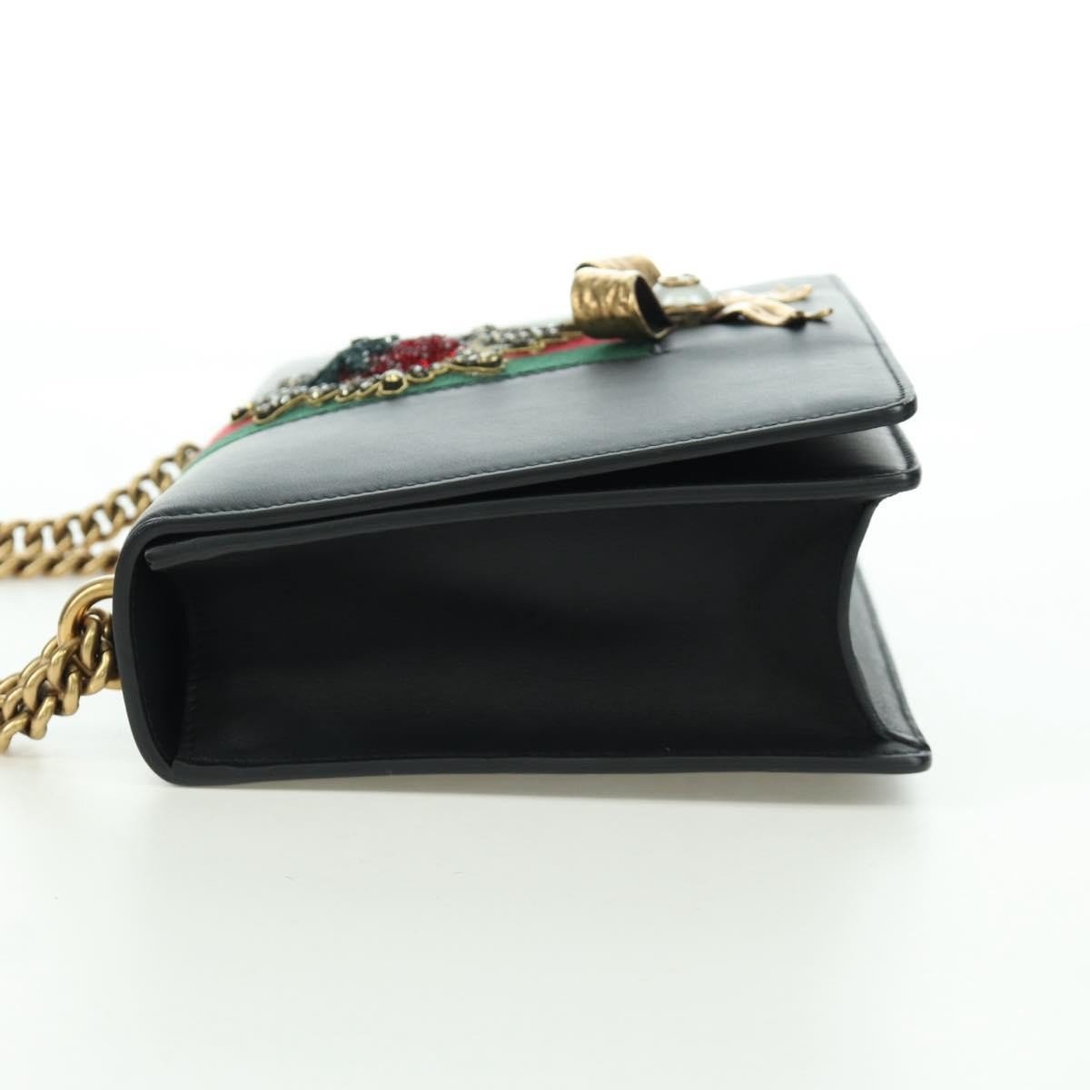 Gucci Web Peony Chain Shoulder Bag - Brandsamsara