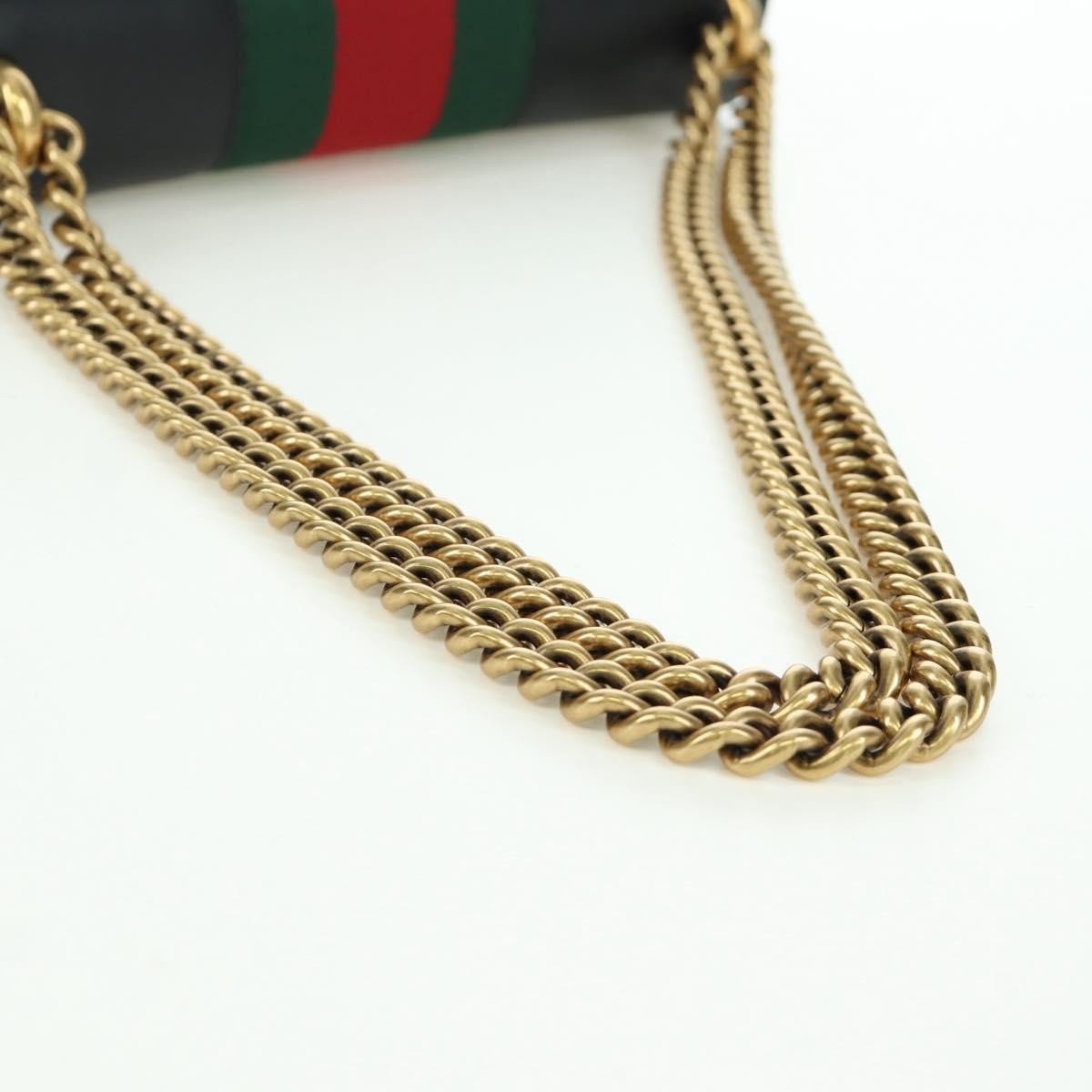 Gucci Web Peony Chain Shoulder Bag - Brandsamsara