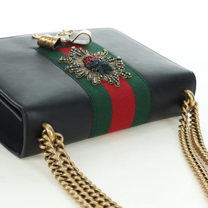 Gucci Web Peony Chain Shoulder Bag - Brandsamsara