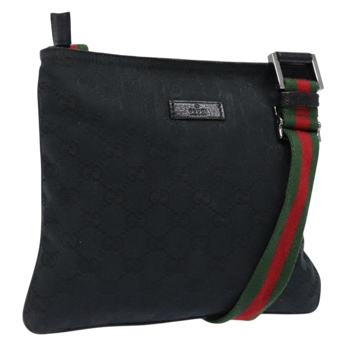 Gucci Web Strap Zip Messenger Bag - Brandsamsara
