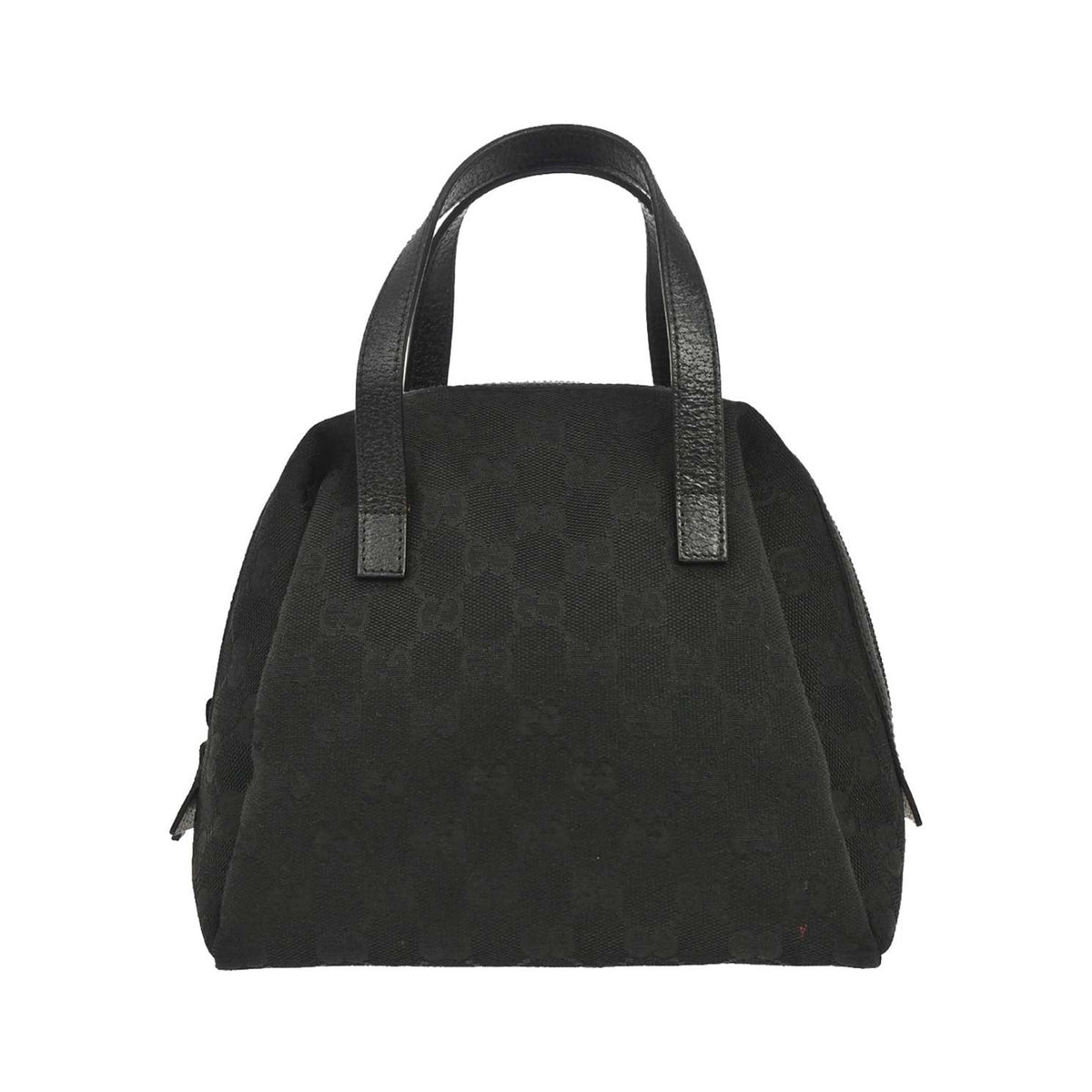 Gucci Zip Around Bowling GG Canvas, Black, Canvas, Handbag