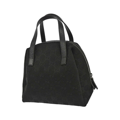 Gucci Zip Around Bowling GG Canvas, Black, Canvas, Handbag