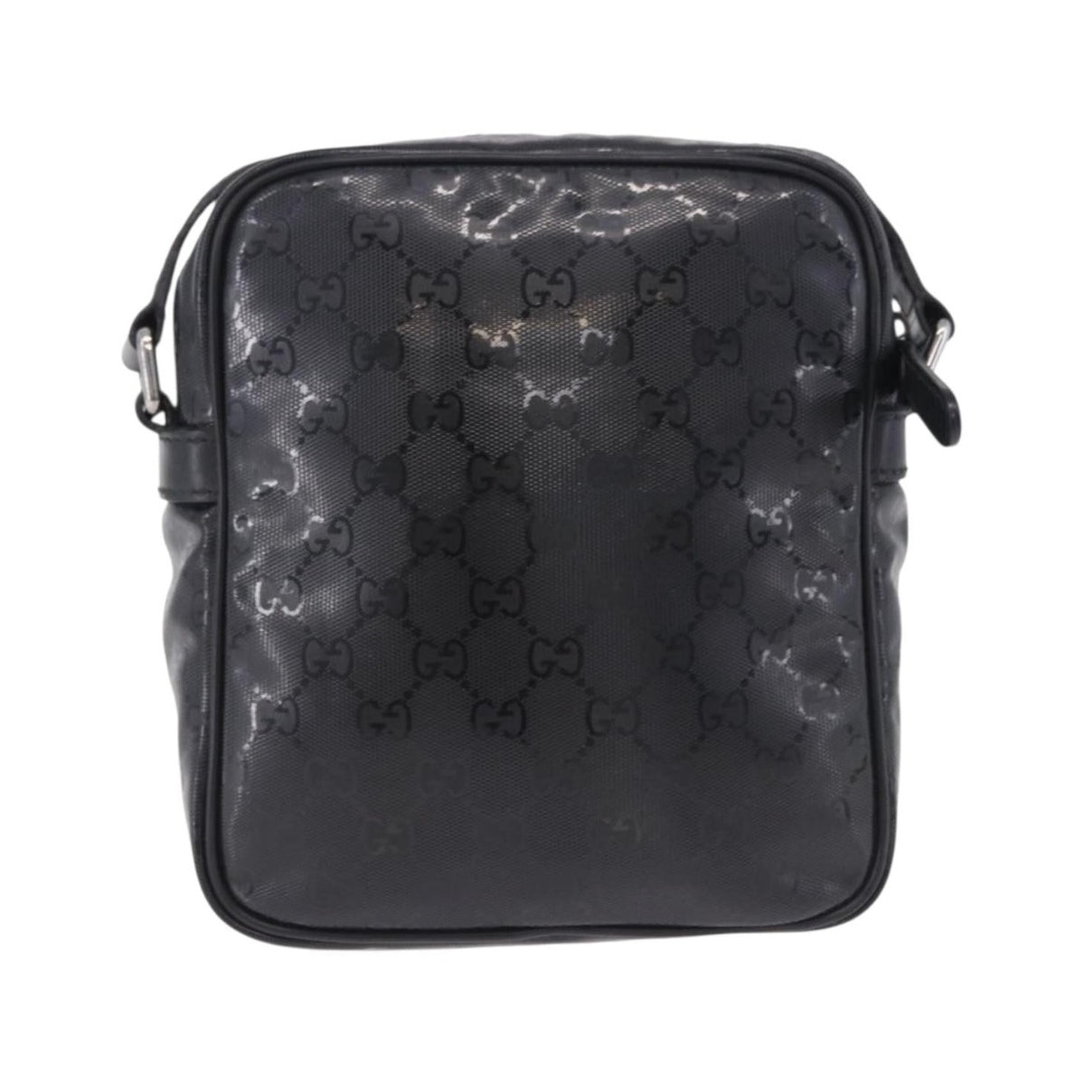 Gucci Zip GG Imprime, Black, Canvas, Shoulder Bag
