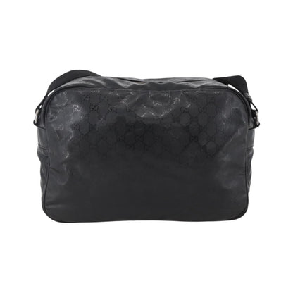 Gucci Zip Messenger GG Imprime, Black, Canvas, Handbag