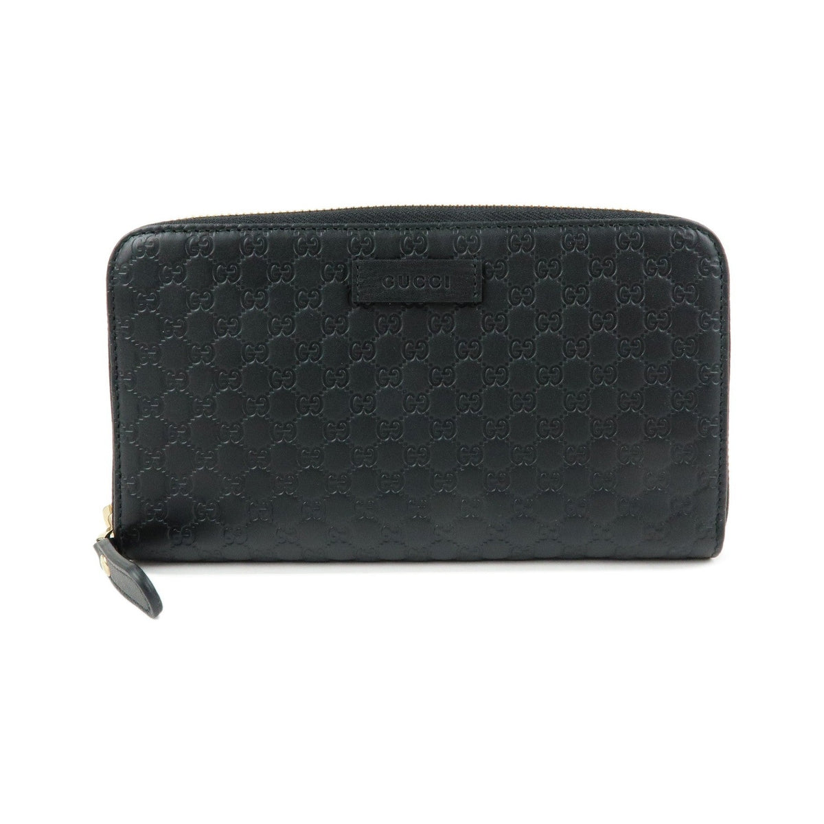 Gucci Zip Organizer Microguccissima Leather, Black, Leather, Wallet