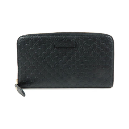 Gucci Zip Organizer Microguccissima Leather, Black, Leather, Wallet