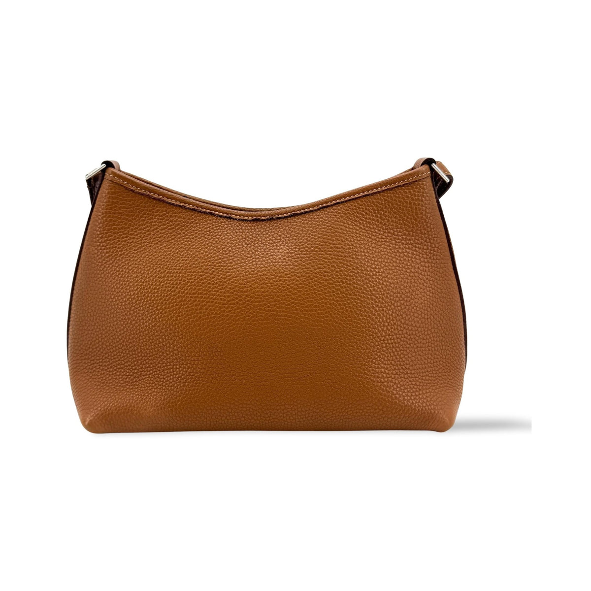 Hermes Berlingot Leather, Brown, Leather, Shoulder Bag