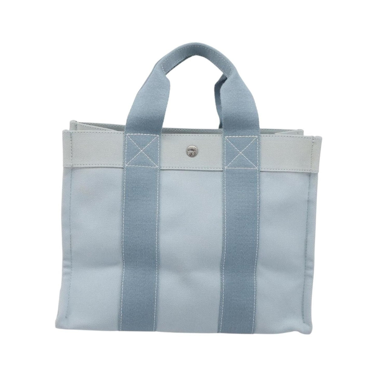 Hermes Bora Bora Toile, Blue, Canvas, Tote Bag