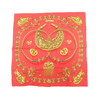 Hermes Carré 40 Silk, Red, Silk, Scarf