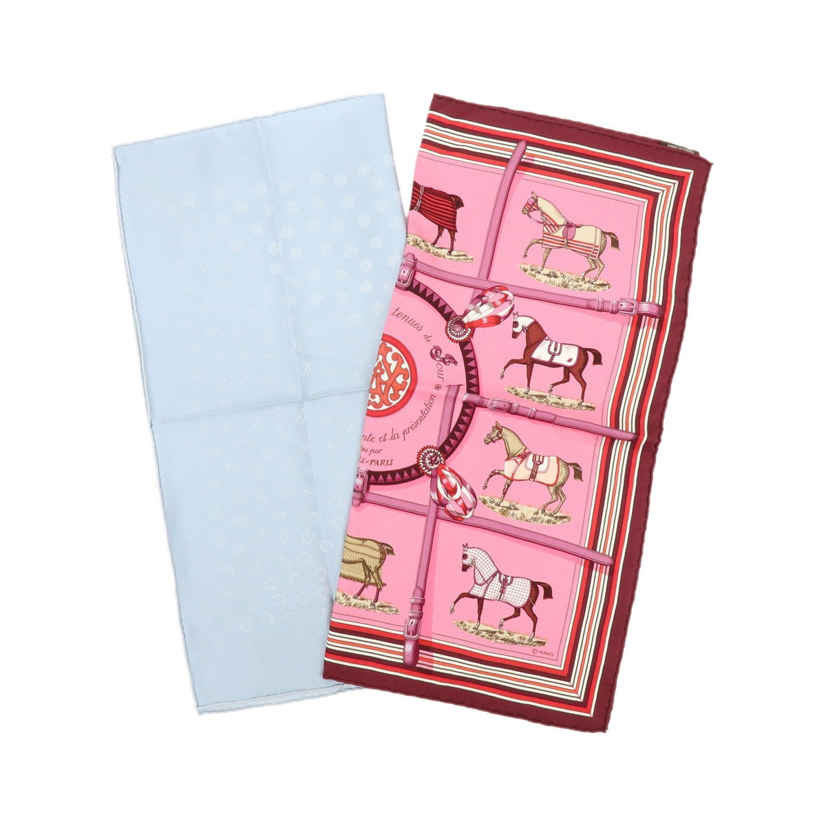Hermes Carré 42 Silk, Pink, Silk, Scarf