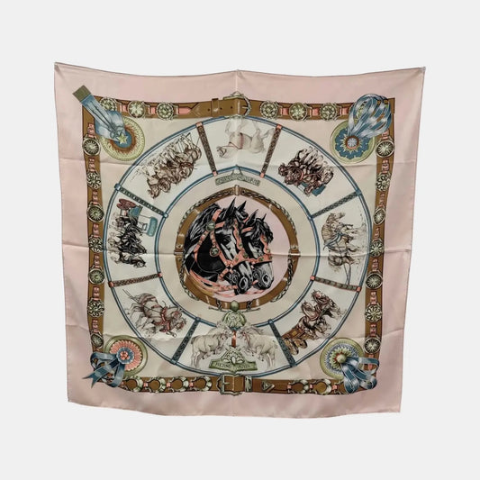 Hermes Carré 90 Silk multicolor, Multicolour, Silk, Scarf