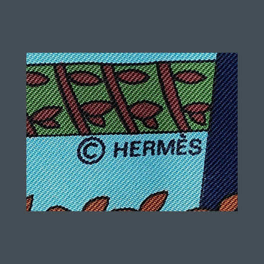 Hermes Carré 90 Silk multicolor, Multicolour, Silk, Scarf