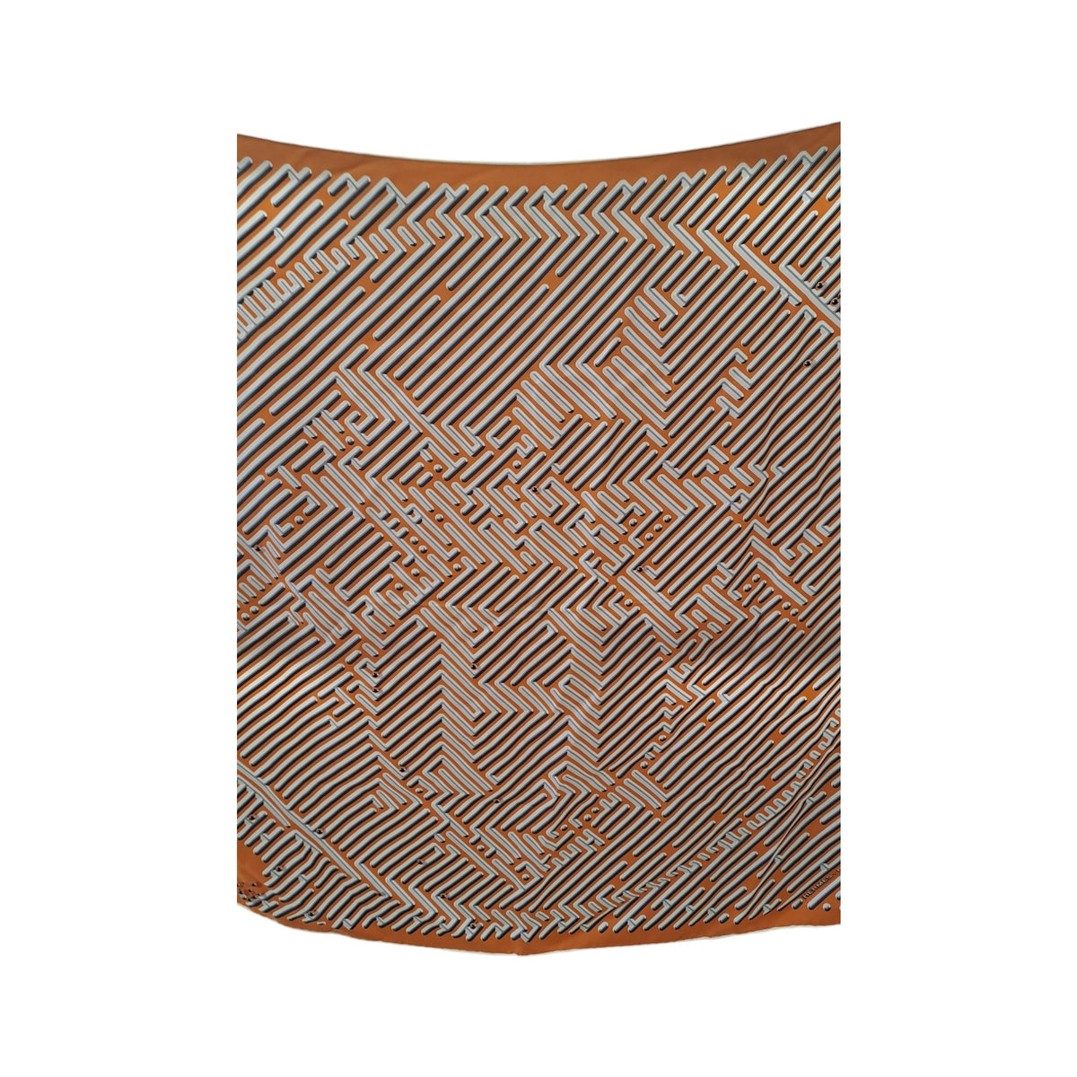 Hermes Carré 90 Silk multicolor, Orange, Silk, Scarf