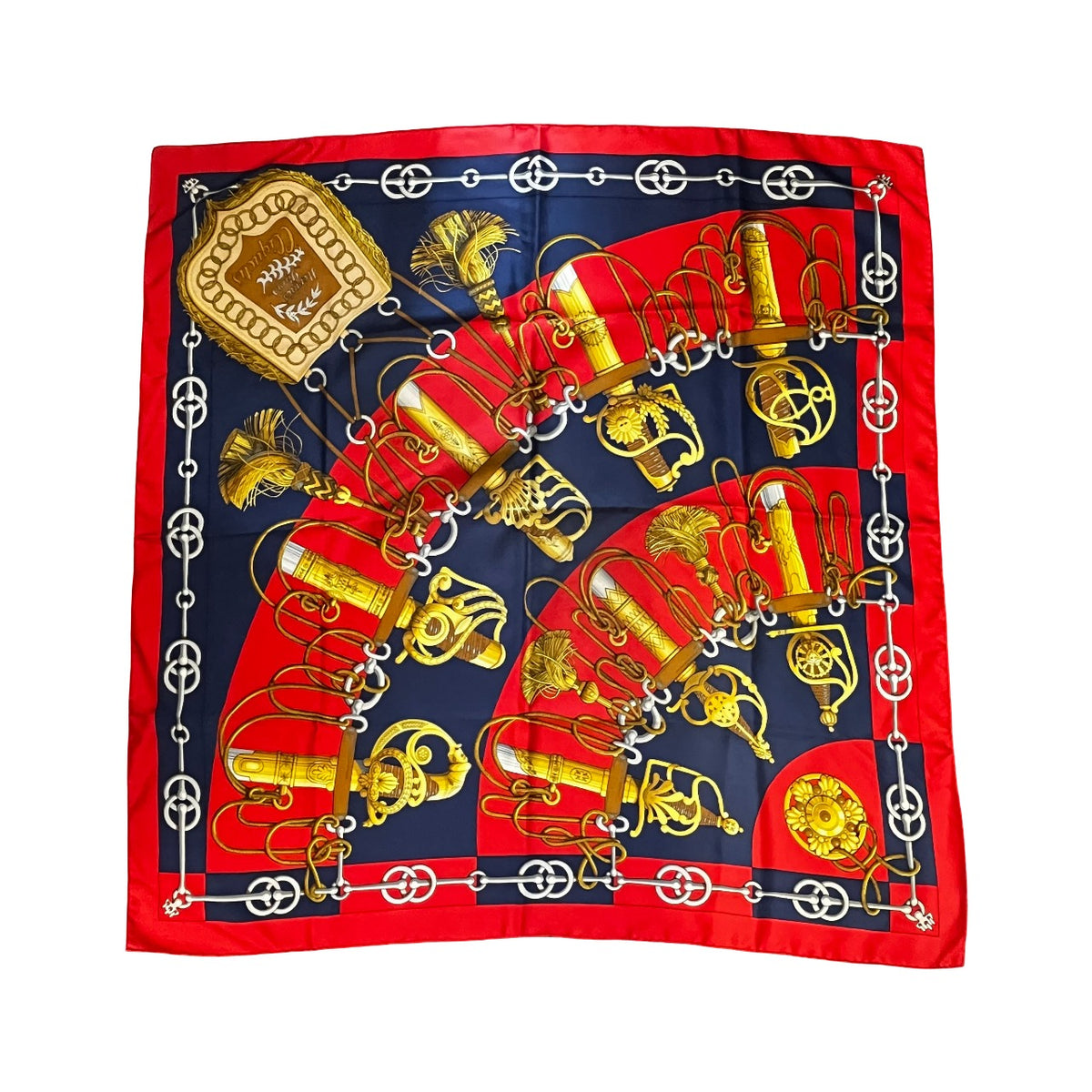 Hermes Carré 90 Silk multicolor, Multicolour, Silk, Scarf