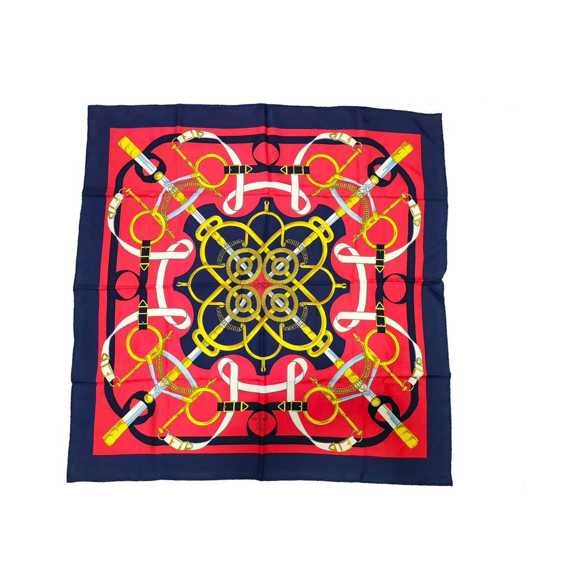 Hermes Carré 90 Silk multicolor, Multicolour, Silk, Scarf