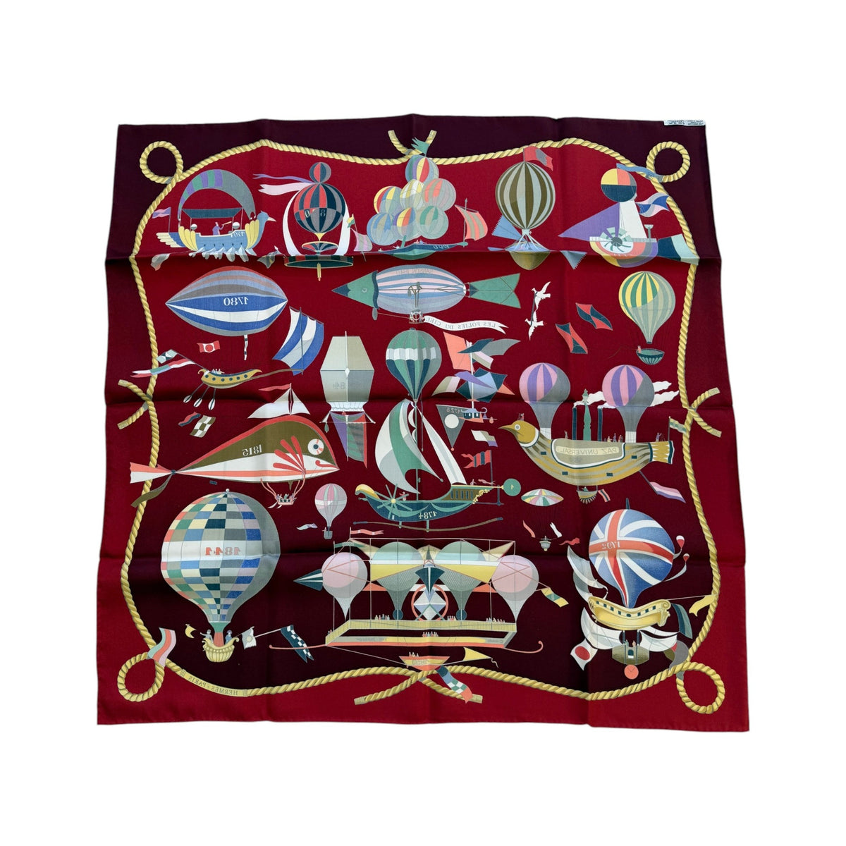 Hermes Carré 90 Silk multicolor, Multicolour, Silk, Scarf