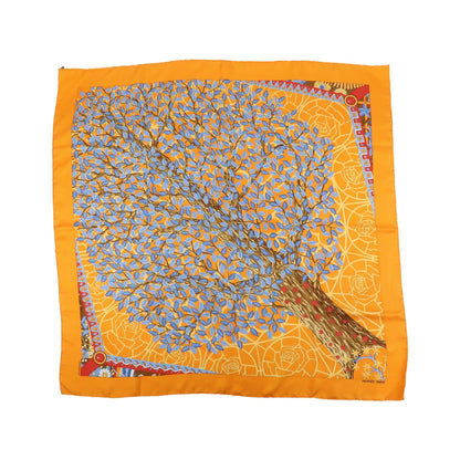Hermes Carré 90 Silk multicolor, Orange, Silk, Scarf