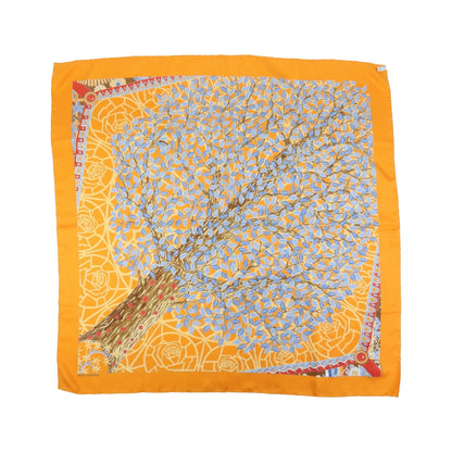 Hermes Carré 90 Silk multicolor, Orange, Silk, Scarf
