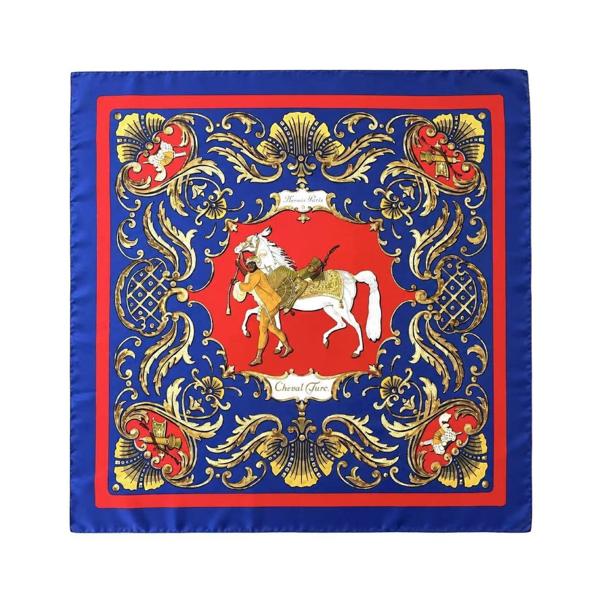 Hermes Carré 90 Silk multicolor, Multicolour, Silk, Scarf