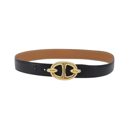 Hermes Chaine D'Ancre Belt Leather, Gold, Leather, Belt