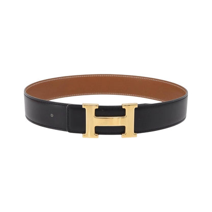 Hermes Constance Reversible Belt Leather, Black, Leather, Belt